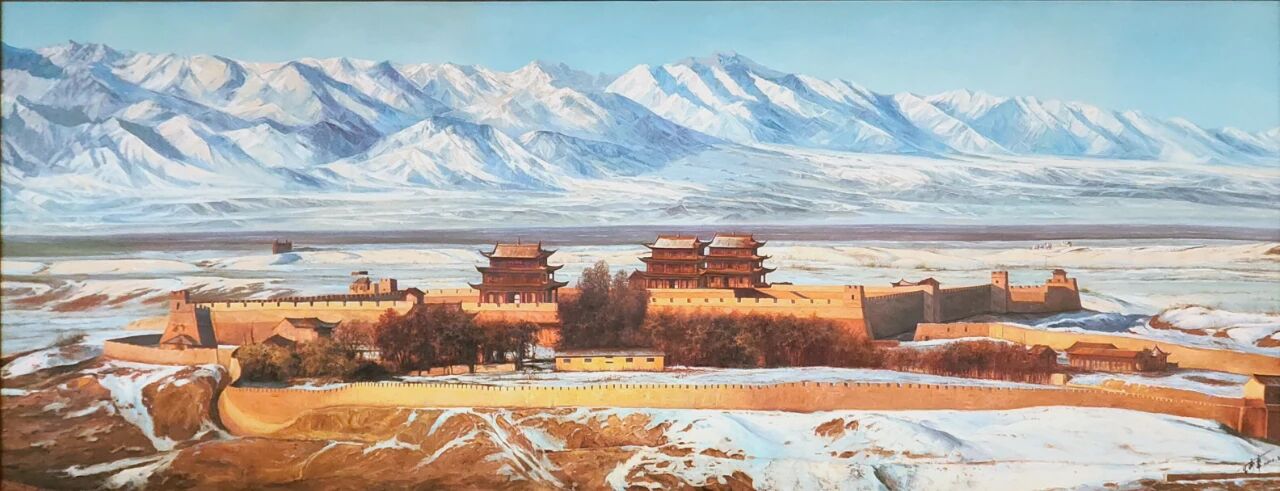 笔下山河凝雄关 画中岁月付传承丨王秀章先生向嘉峪关美术馆捐赠巨幅画卷《天下第一雄关》