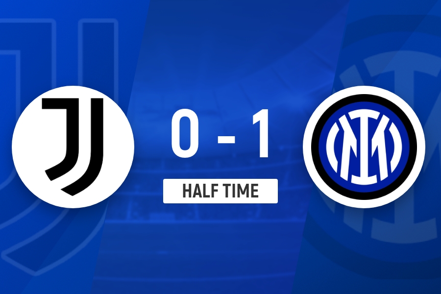 迪马尔科低射破门 国米半场1-0领先尤文