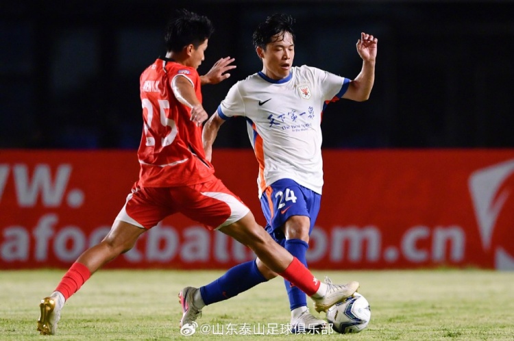 泽卡戴帽+陈蒲李小恒破门 山东泰山客场5-0横扫广西恒宸晋级