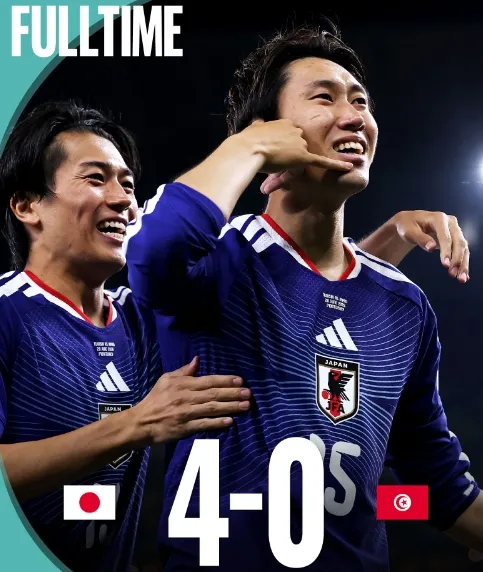 日本4-0突尼斯创亚洲球队世界杯最大胜绩,整体性碾压个体优势 日本4-0突尼斯创亚洲球队世界杯最大胜绩,整体性碾压个体优势